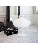 Modern Black And White Tutu Tulle Ballet Flower Girl Dress For Dance Parties Performance