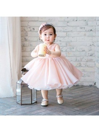 High-end Pink Tutu Flower Girl Dress Toddler Girls Pageant Gown