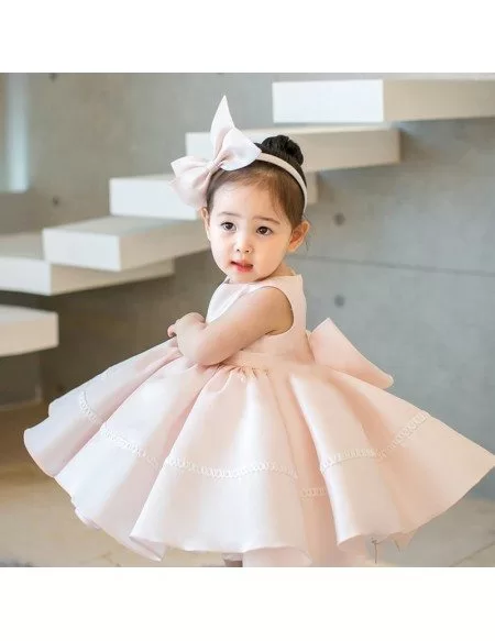 Cute Pink Big Ballgown Flower Girl Dress Ballet Performance Party Dress