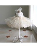 Vintage Puffy Ballet Dance Performance Flower Girl Dress Couture High Quality