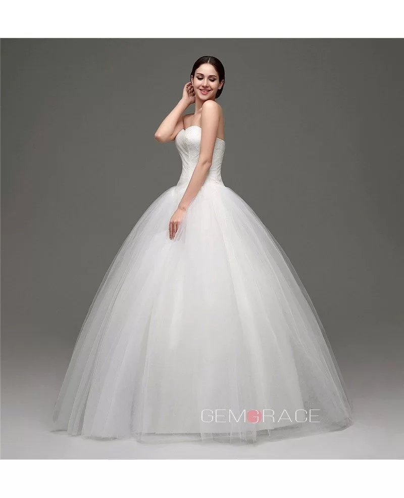 Ball-gown Sweetheart Floor-length Wedding Dress #C28241 $160 - GemGrace.com