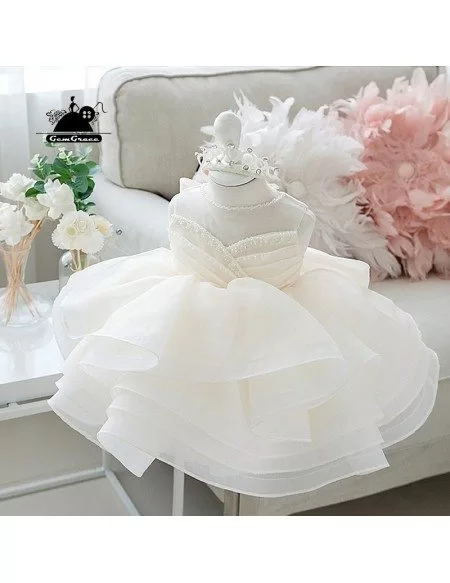 Unique Puffy Princess Flower Girl Dress Couture Pageant Gown For Girls ...