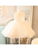 Couture White Princess Ballgown Flower Girl Dress Pageant Gown For Formal