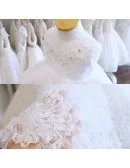 Super Cute Tutu Girls Wedding Dress White Flower Girl Dress For Toddlers