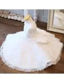 Super Cute Tutu Girls Wedding Dress White Flower Girl Dress For Toddlers