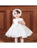 Vintage Baby Collar Princess Flower Girl Dress With Sleeves Couture Pageant Gown
