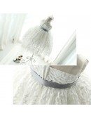 Unique Lace Princess Ballgown Flower Girl Dress For Wedding Formal Parties