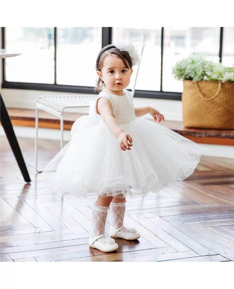 Toddler Christening Embroidery 1 Years Birthday Dress For Baby Girl  Ceremony Puff Sleeve Flower Party Princess Dresses Wedding Gown Costume |  Wish