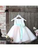 Couture Classic Pink Flower Girl Dress With Sash Summer Weddings Pageant Gown