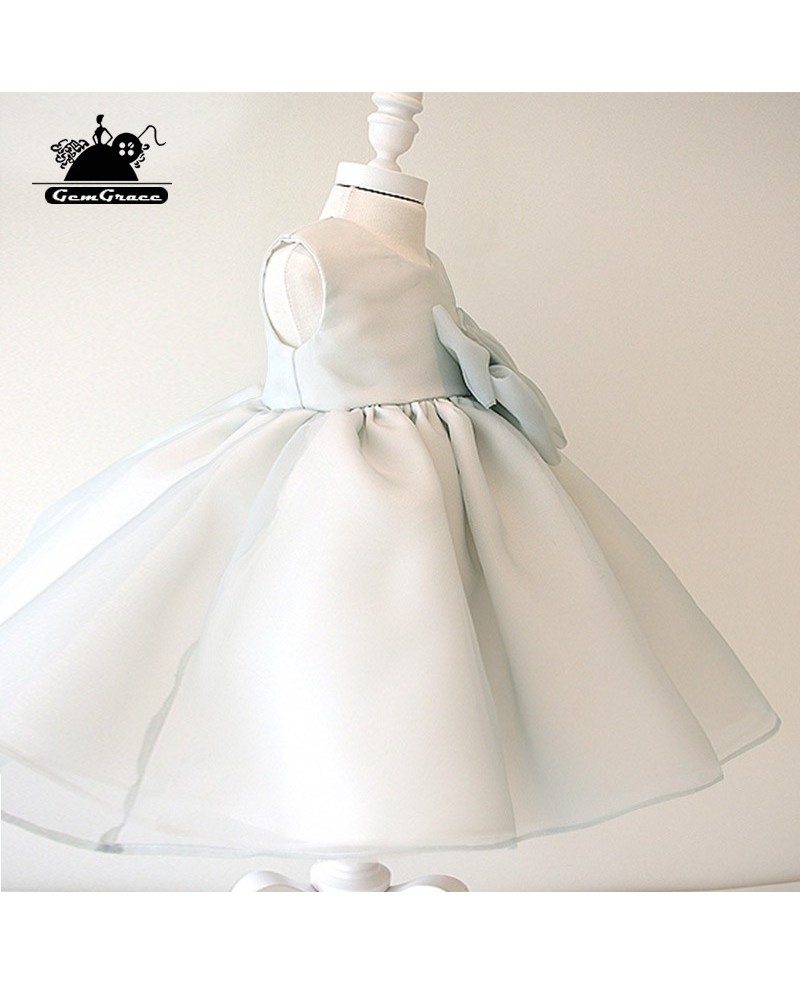 flower girl dusty blue