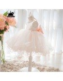Super Cute Pink Tutu Flower Girl Dress Princess Ballgown Formal Dress