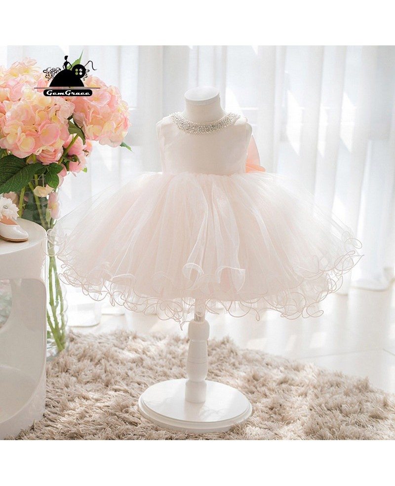 Super Cute Pink Tutu Flower Girl Dress Princess Ballgown Formal Dress # ...