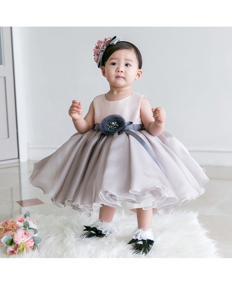 grey toddler flower girl dresses
