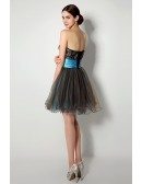Unique Brown Aqua Hot Prom Dress Embroideried For Homecoming