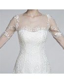 Romantic Flowing Lace Beach Wedding Dresses With Sleeves Destination
