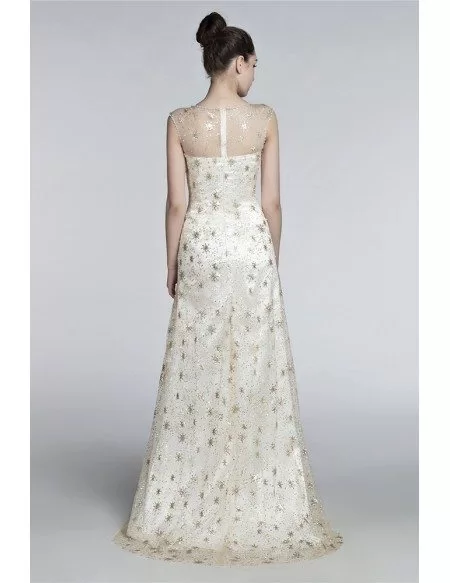 Non Traditional Sparkly Beach Wedding Dress For 2018 Summer