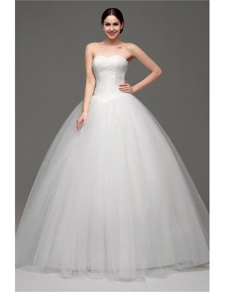Cheap Simple Strapless Ballroom Bridal Gowns For Weddings 2018