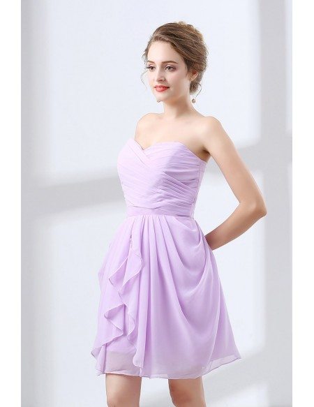 Simple Cheap Short Lilac Homecoming Dress Corset For Girls #CH6631 ...