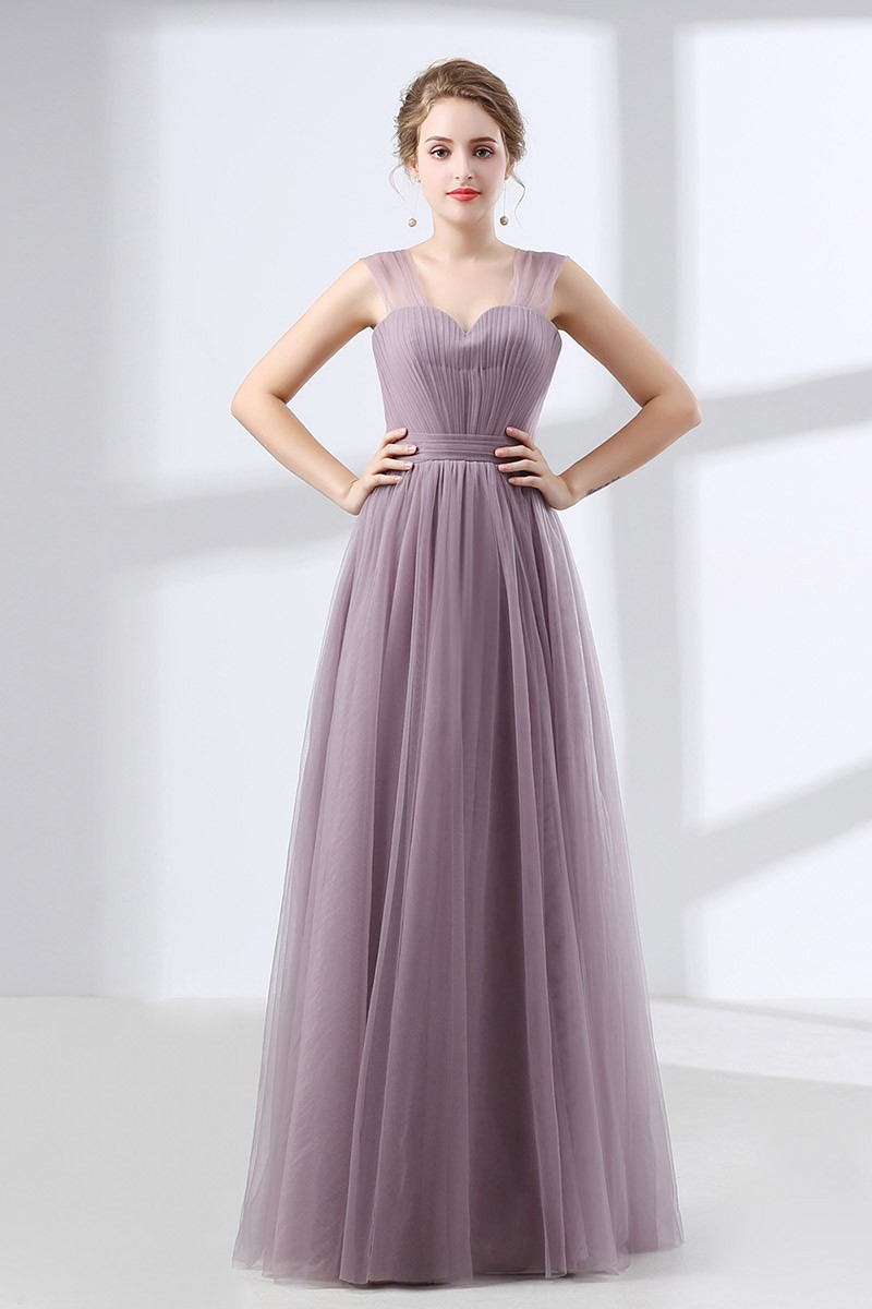 Cheap Tulle Long Homecoming Dress Dusty Lavender Under $100 #CH6632 ...