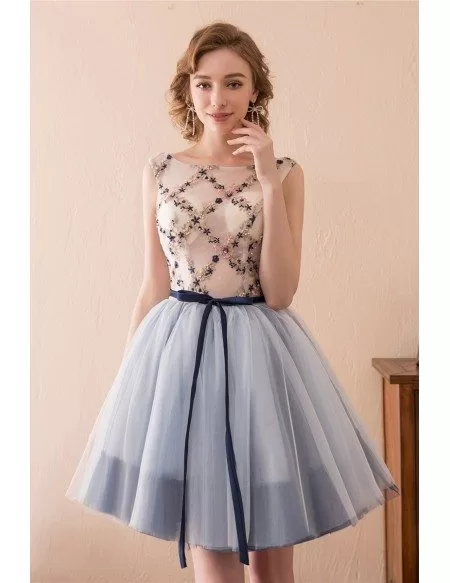 Cute Short Corset Homecoming Dress With Lace For Junior Girls