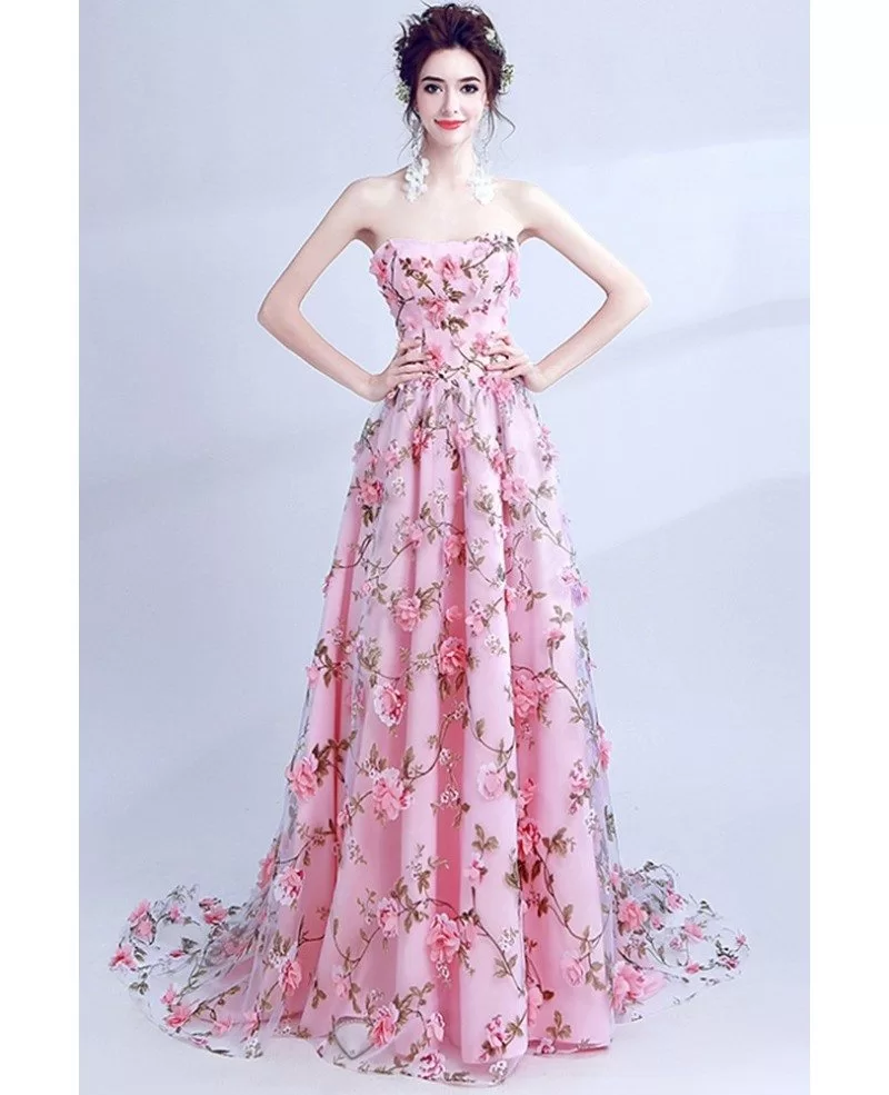 Buy > pink floral dress formal > in stock