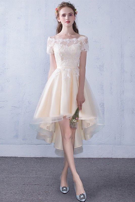 high low reception dress