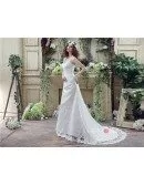 A-line Sweetheart Court-train Wedding Dress