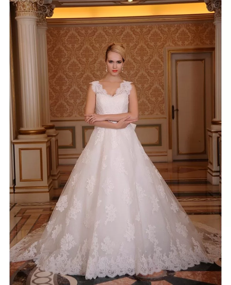 BallGown Sweetheart Cathedral Train Tulle Wedding Dress