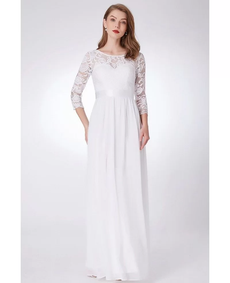 empire gown with sleeves
