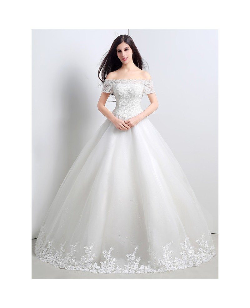 short gown off shoulder