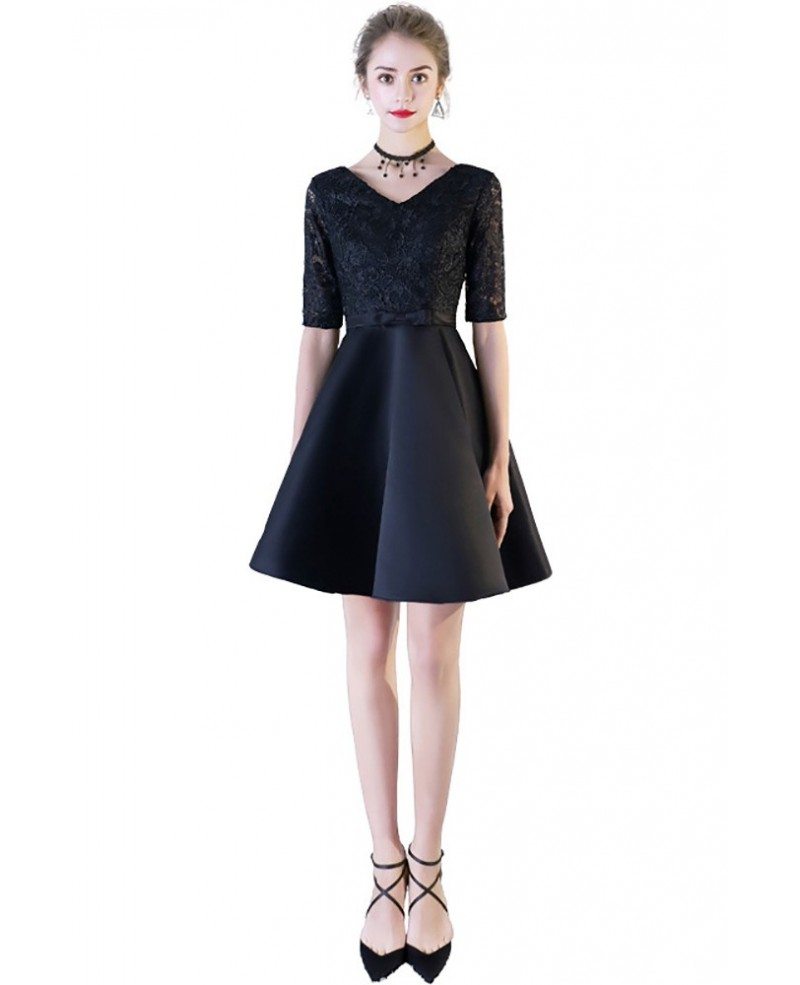 black and white homecoming dress