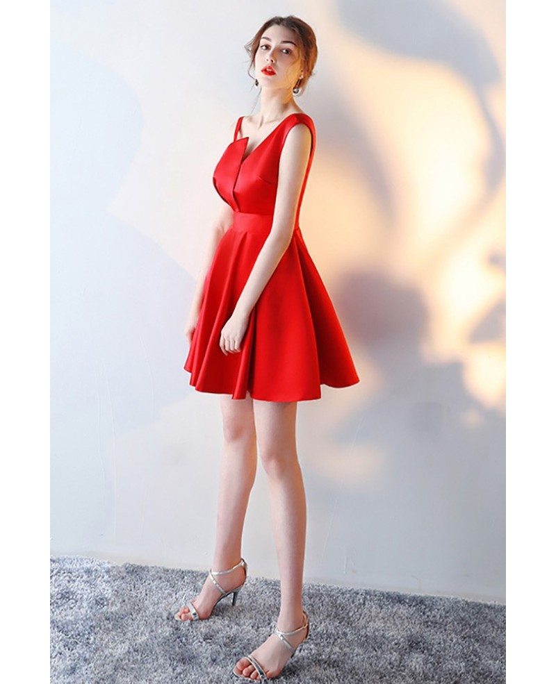aline satin dress