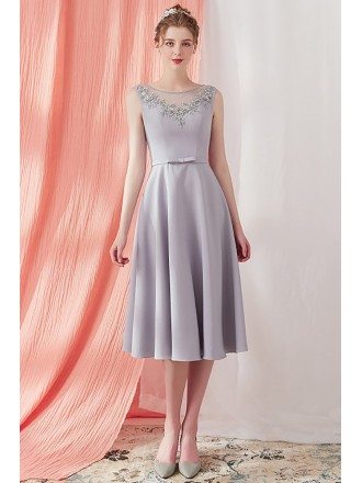 elegant tea length evening dresses