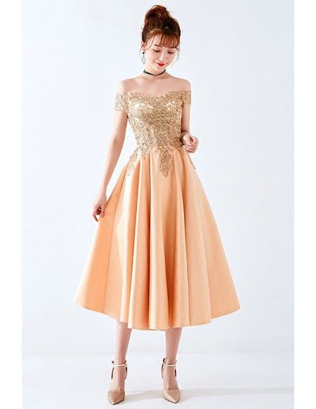 gold sparkly party dress