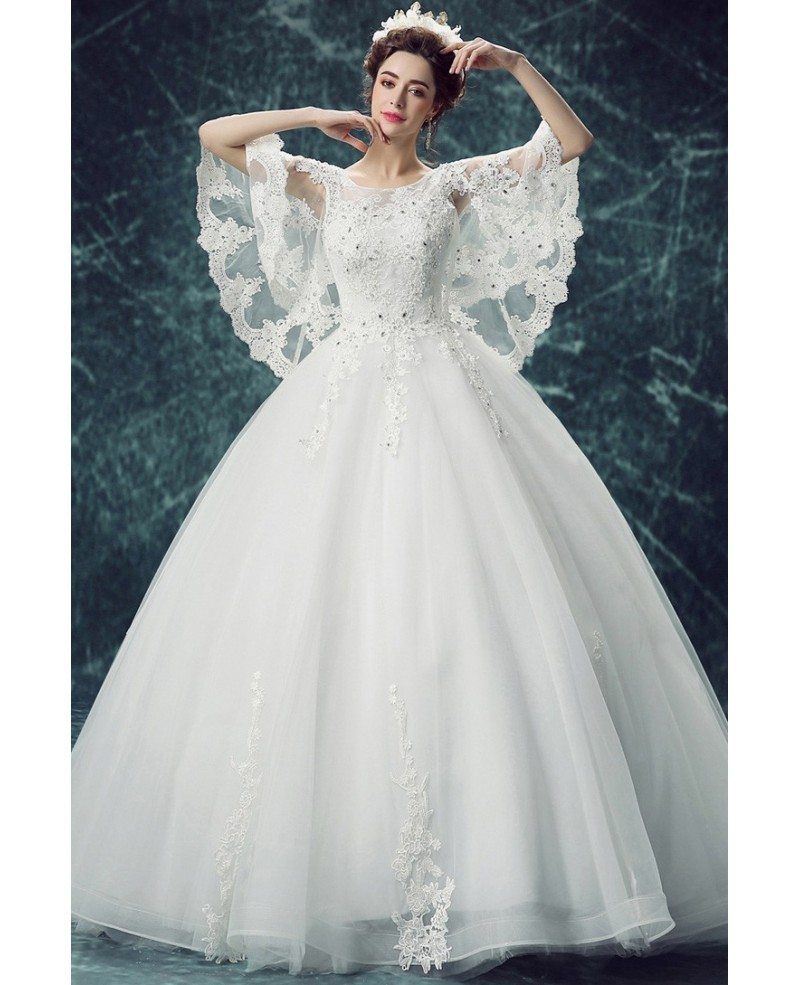 Ball Gown Wedding Dress 2021 Princess Silhouette Cathedral Train Off T —  Bridelily