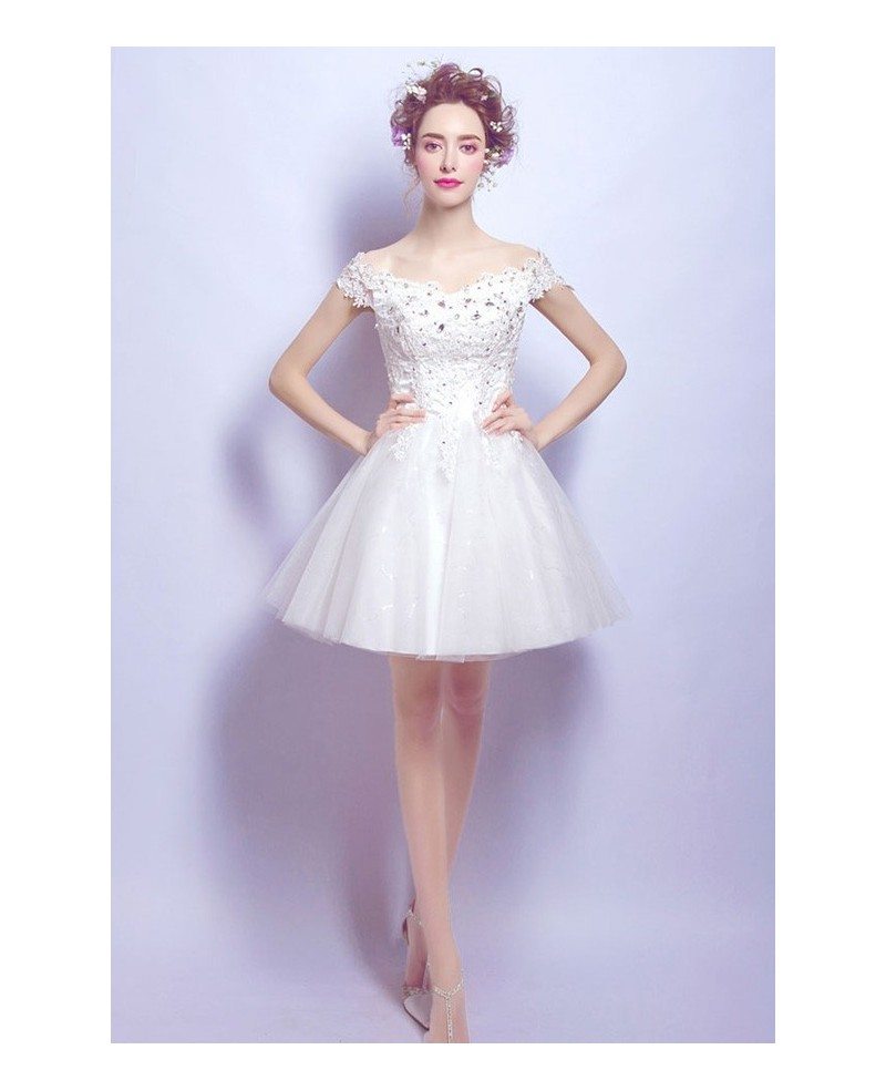 Best Short Lace Wedding Reception Dress  Check it out now 