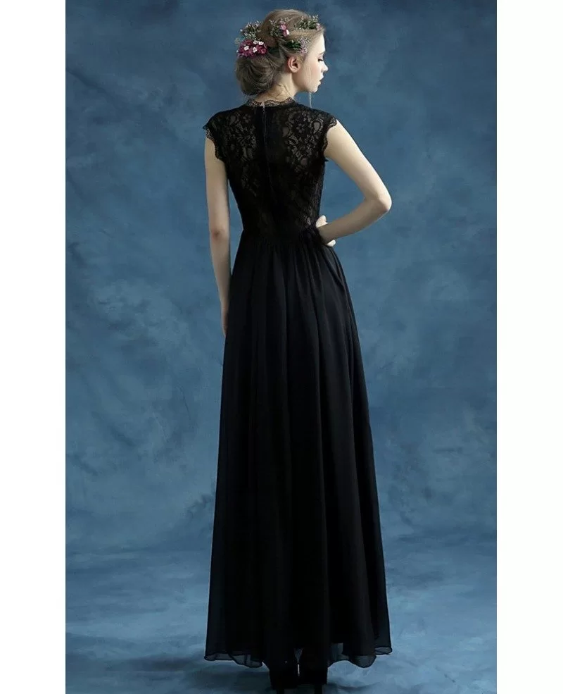Vintage Madge Black Rhinestone and Lace Prom Dress – Aunt Gladys