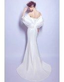 Affordable Modern Formal Dress For Wedding With Off The Shoulder