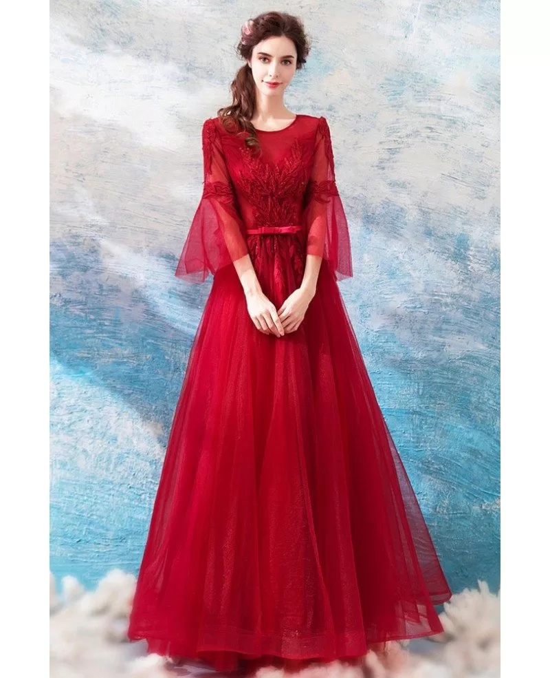red long frock images