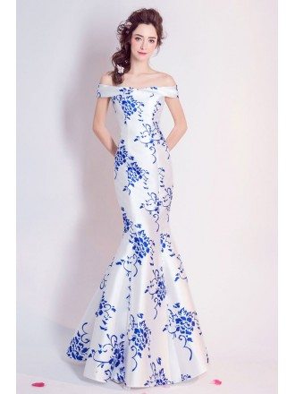 white and blue formals