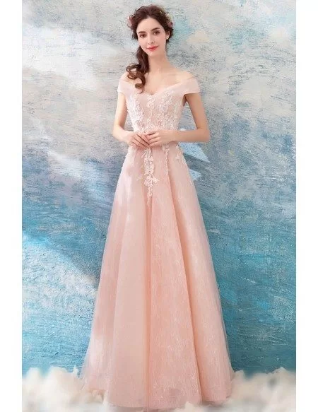 pink formal dress