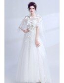 Special Butterfly Sleeve Bridal Dress For 2019 Summer Wedding