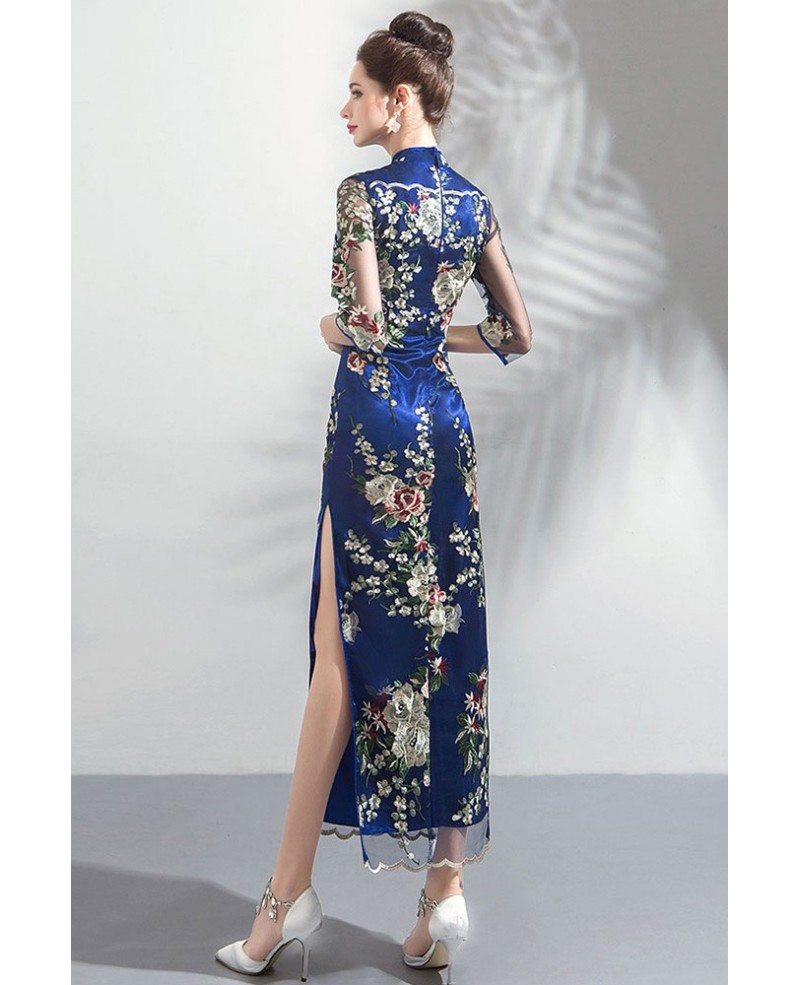 China Traditional Long Dress, Modern Printed Gown With Long Sleeves,  Comfortable & Good Quality Fabric, Gown
