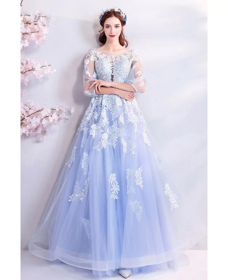 Buy > blue puffy prom dress > in stock