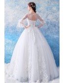 Fairy Butterfly Sleeve Princess Ball Gown Wedding Dress Wholesale Price