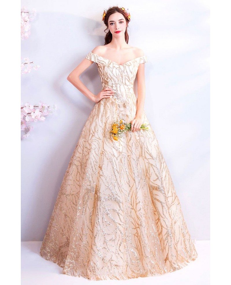 gold gown formal