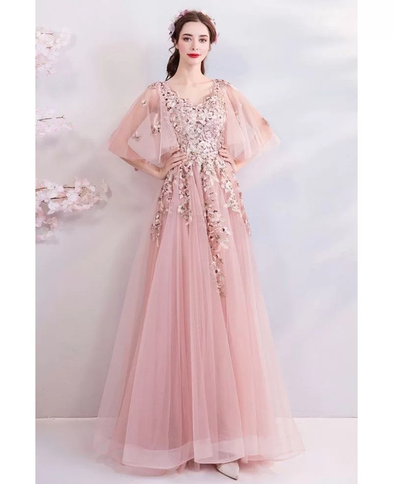Blush Dress With Sleeves Online Shop, UP TO 53% OFF | www 