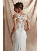 Sexy Tight Lace Beaded Informal Bridal Dress For 2019 Outdoor Wedding