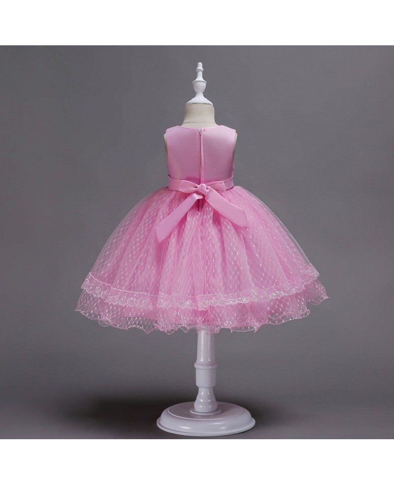 $34.9 2019 Short Burgundy Lace Puffy Baby Kid Dress #QX-836 - GemGrace.com