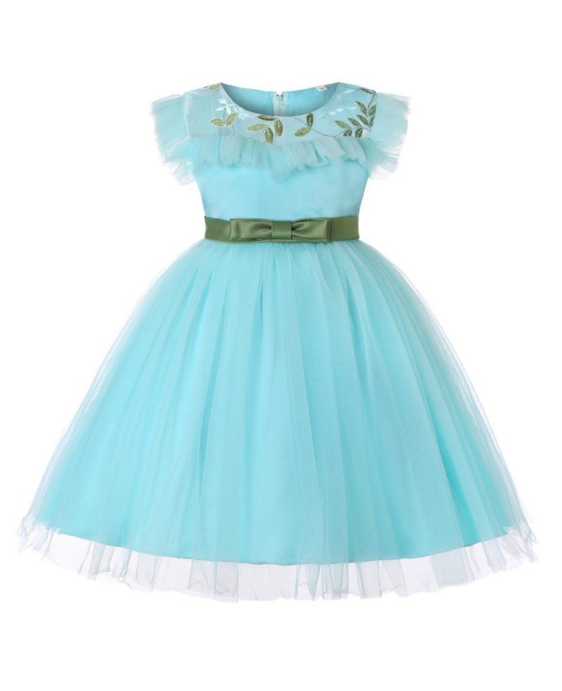 $33.5 2019 Short Lavender Kid Birthday Party Dress #QX-837 - GemGrace.com